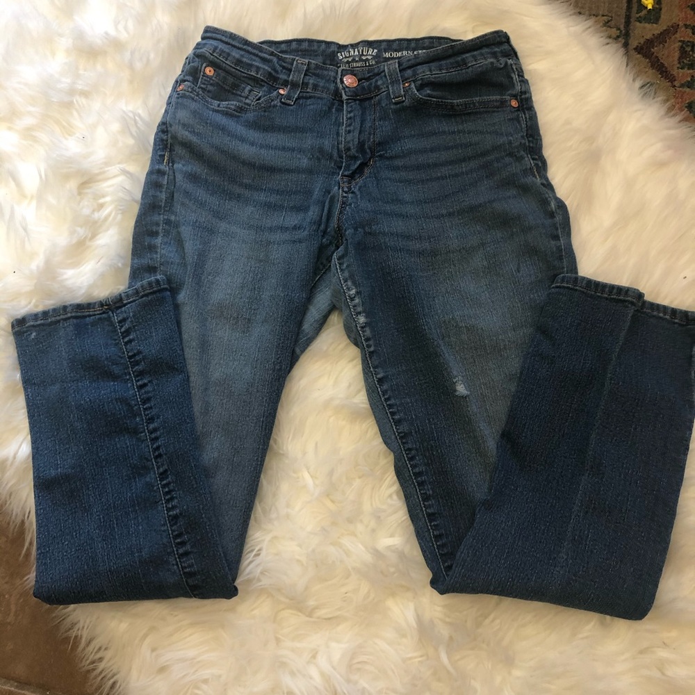 Levi’s signature modern straight skinny jeans